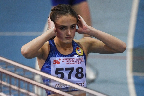 Полина Миллер завоевала серебряную медаль чемпионата России в помещении